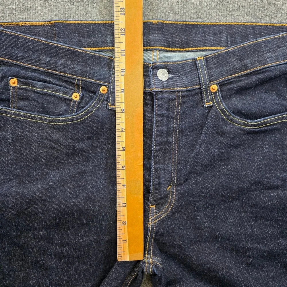 Levi 514 Jeans Mens‎ W34 L28 Blue Denim Dark Wash Straight Leg Casual 514-1325